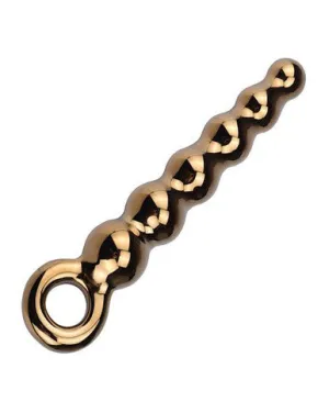 230452 - Lucent Gold Glass Beaded Massager