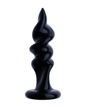 234396 - Lucent Corkscrew Glass Butt Plug