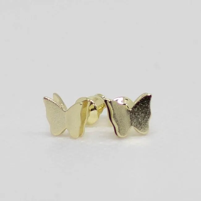 3D Gold Butterfly Push Back