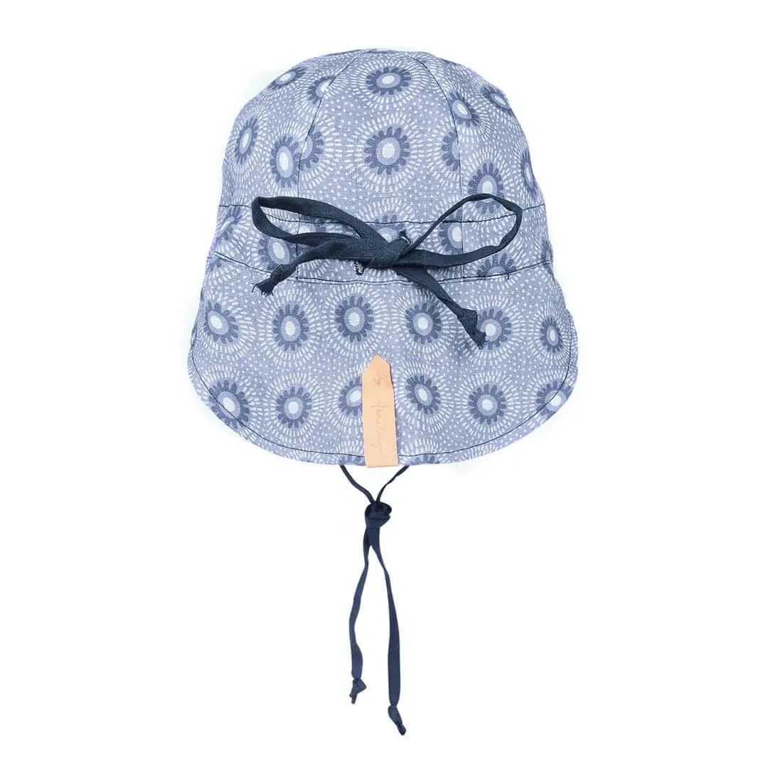 Bedhead Reversible Baby Flap Sun Hat-Norman/Indigo S