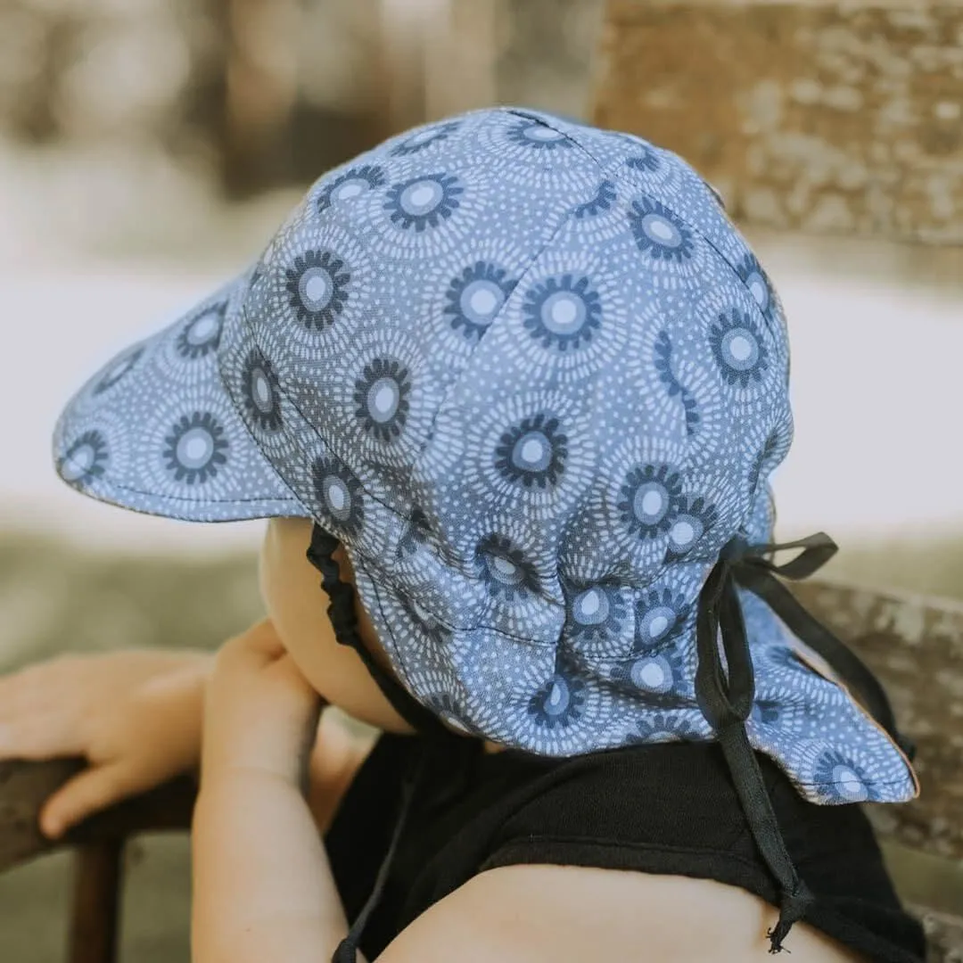 Bedhead Reversible Baby Flap Sun Hat-Norman/Indigo S