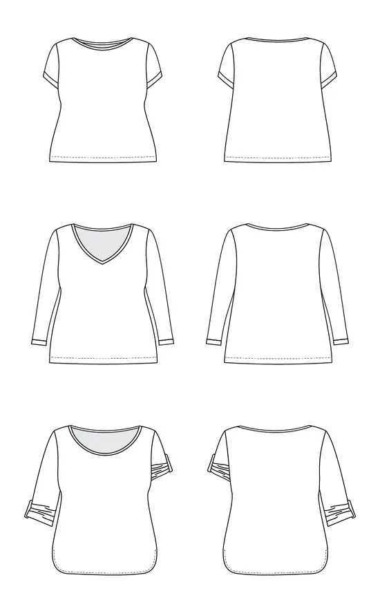 Cashmerette Sewing Pattern - Concord T-Shirt