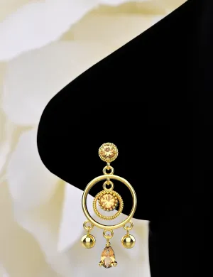Dangle Nose Piercing – 14K Gold Nose Ring for Women