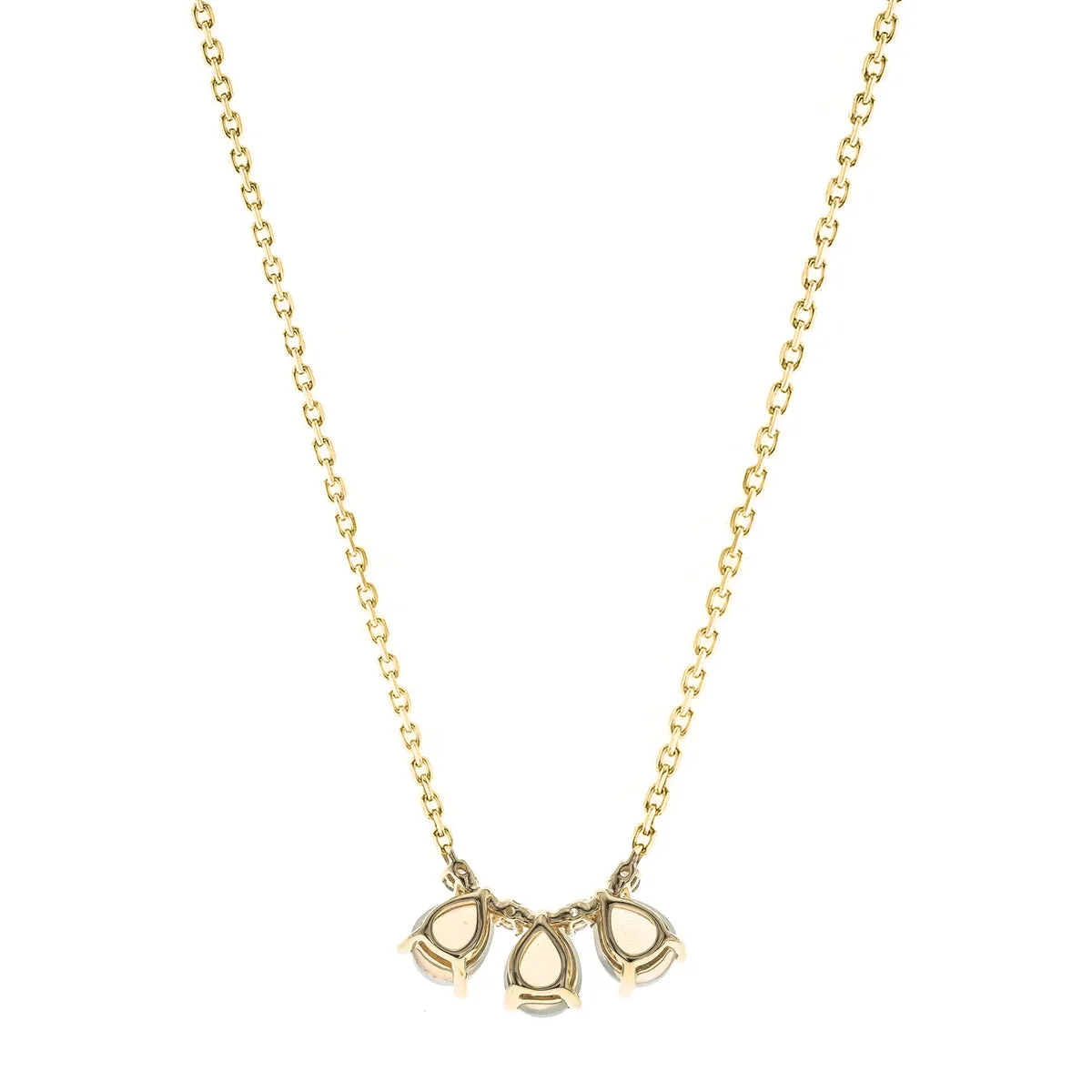 Ella 10K Yellow Gold Pear-Cut Opal Necklace