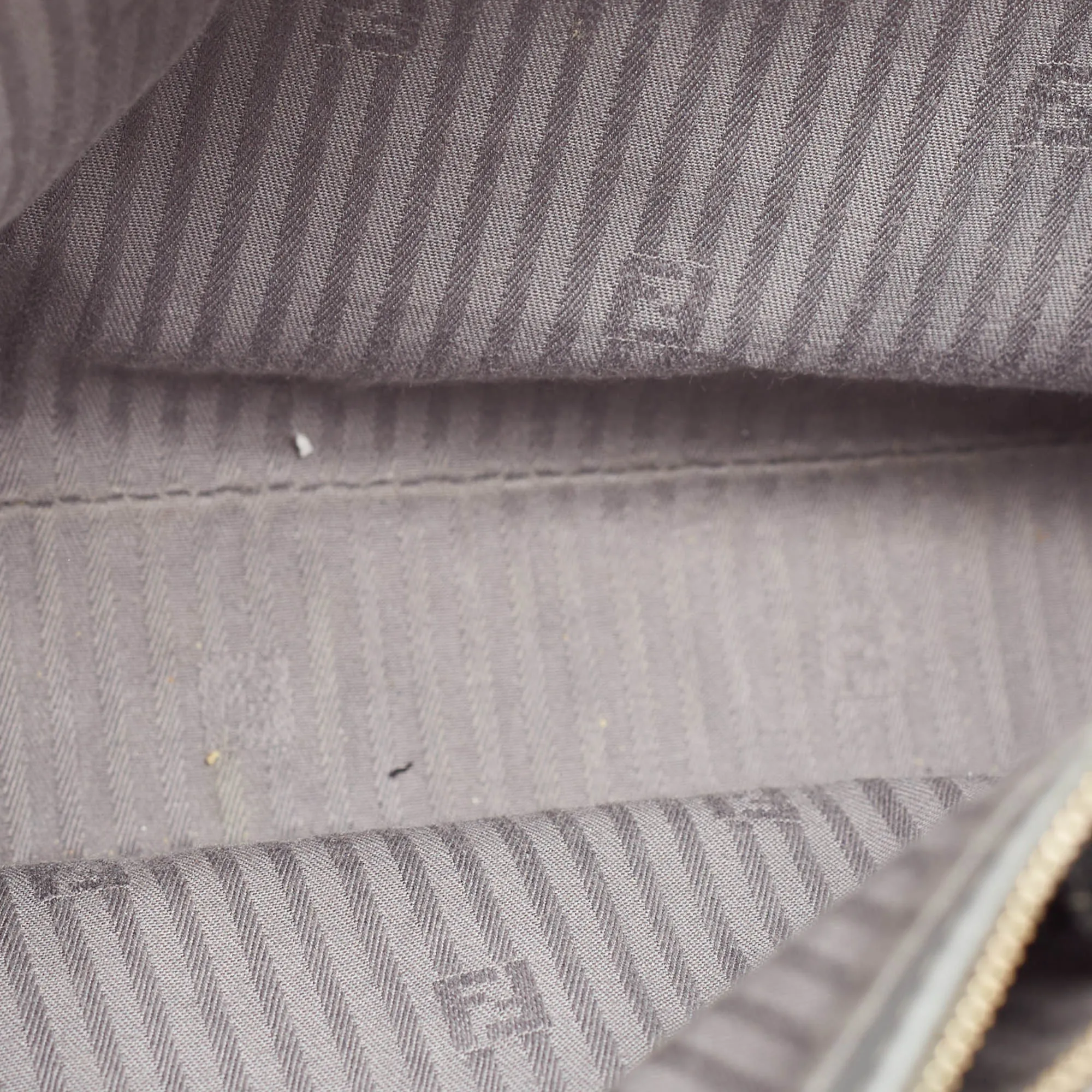 Fendi Grey Leather Mini 2Jours Tote