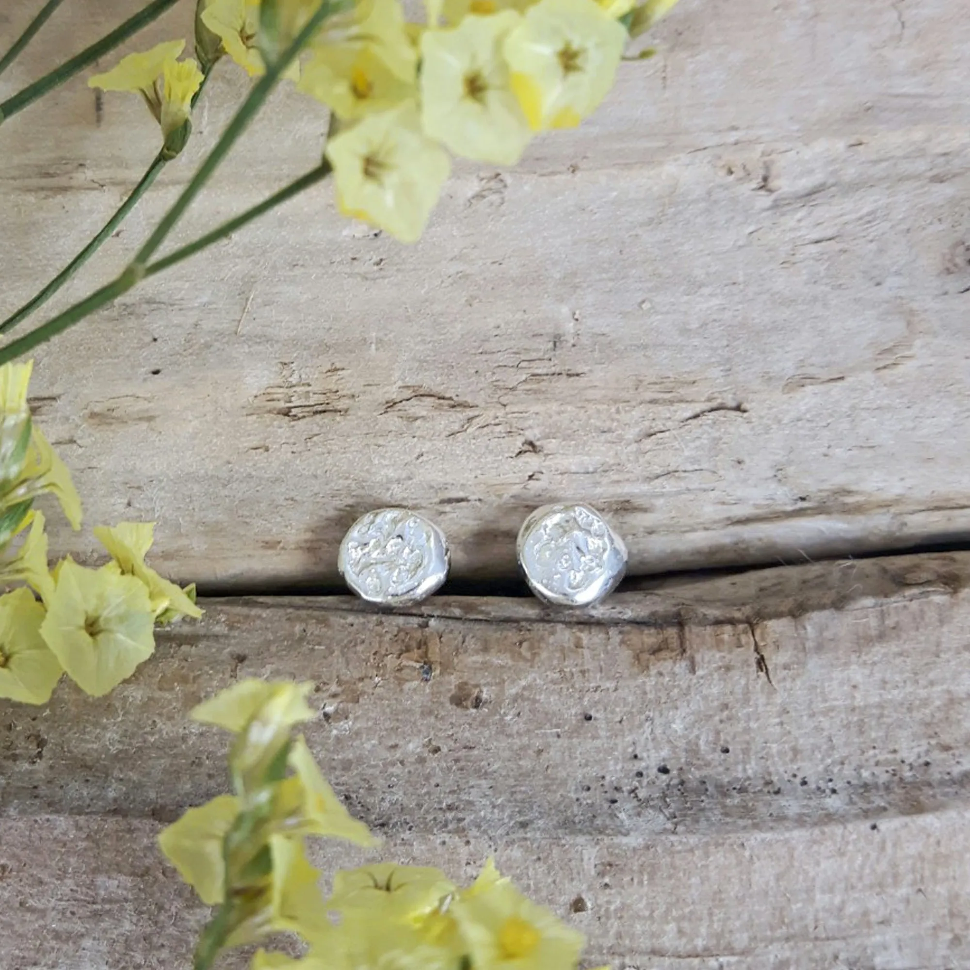 Foresta Tiny Ball Silver Stud Earrings