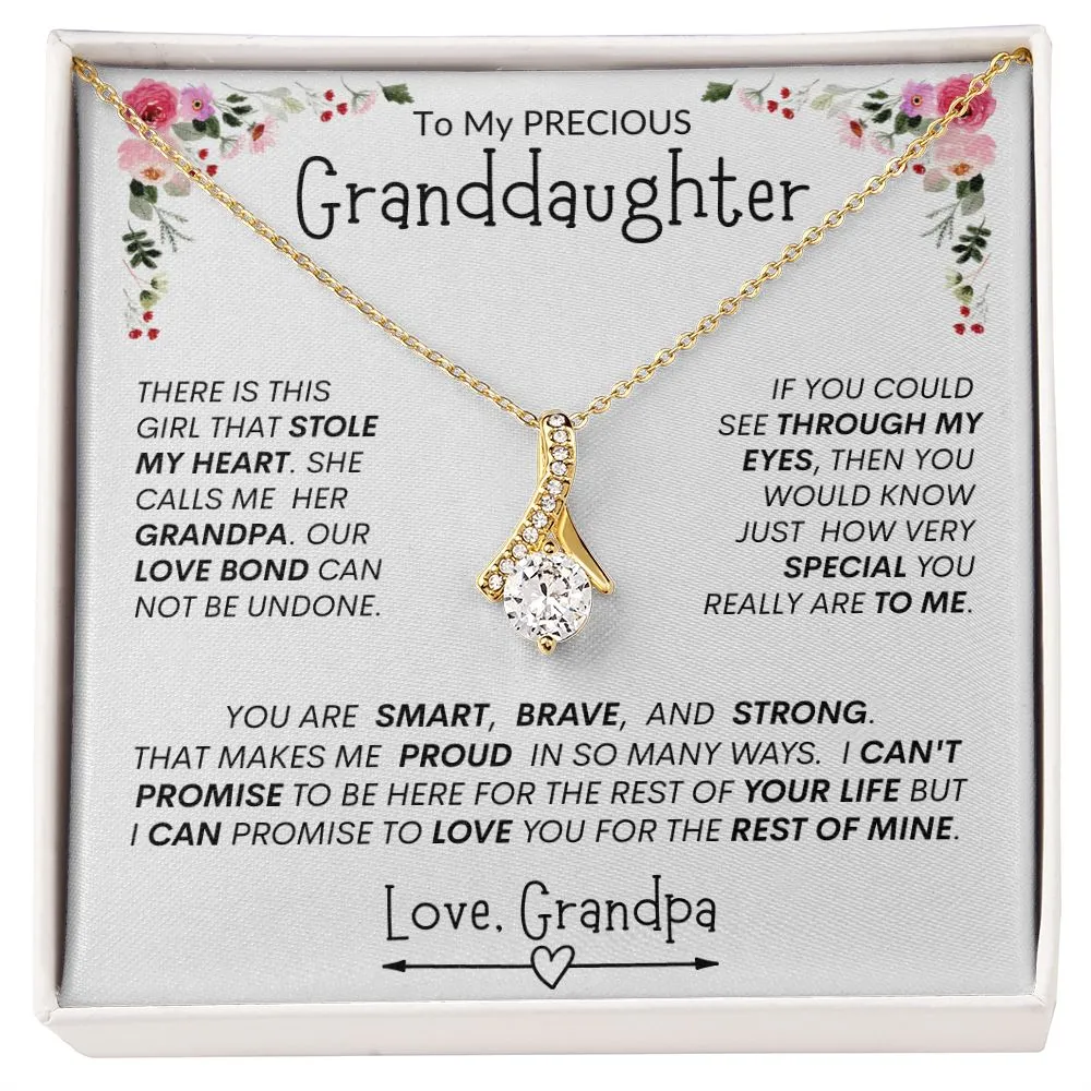 Granddaughter "This Girl Stole My Heart " l  Alluring Beauty Necklace