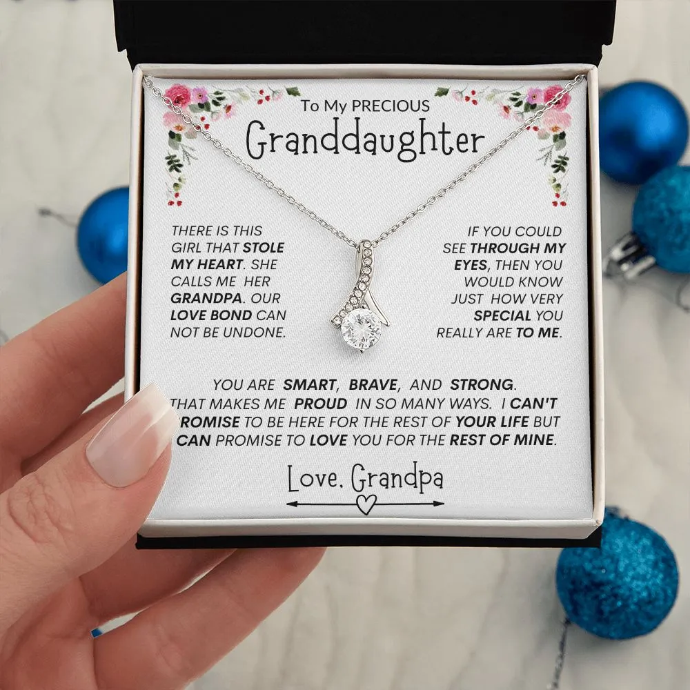 Granddaughter "This Girl Stole My Heart " l  Alluring Beauty Necklace