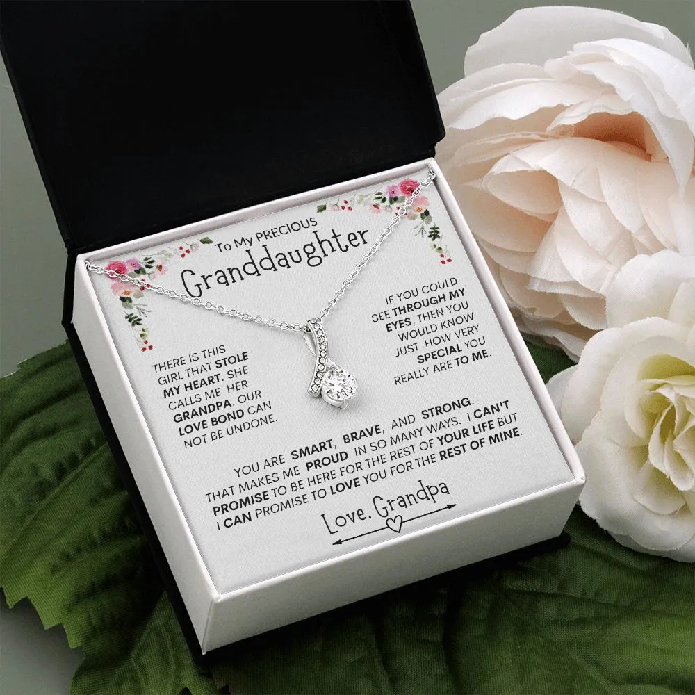 Granddaughter "This Girl Stole My Heart " l  Alluring Beauty Necklace