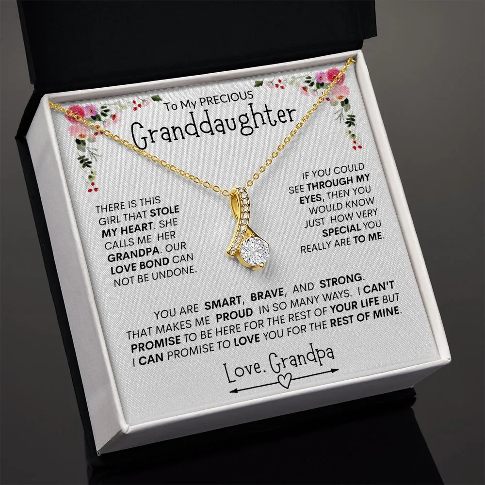 Granddaughter "This Girl Stole My Heart " l  Alluring Beauty Necklace