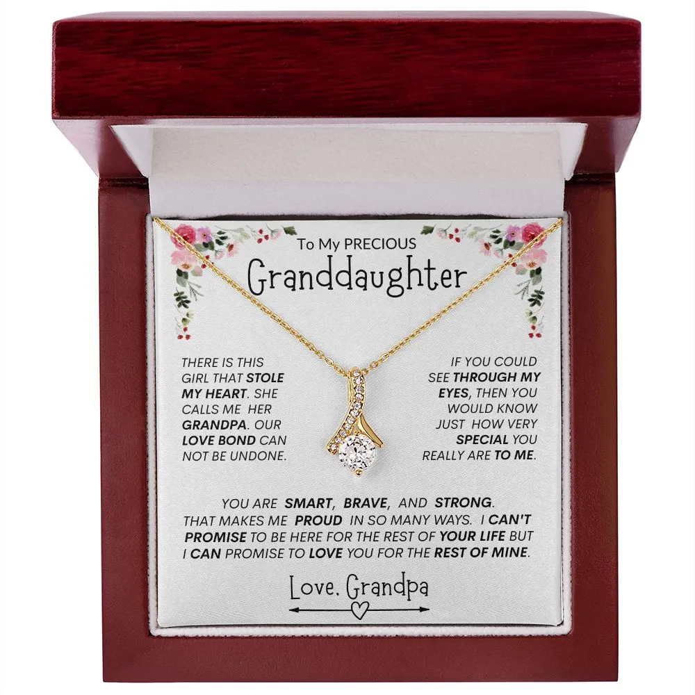 Granddaughter "This Girl Stole My Heart " l  Alluring Beauty Necklace