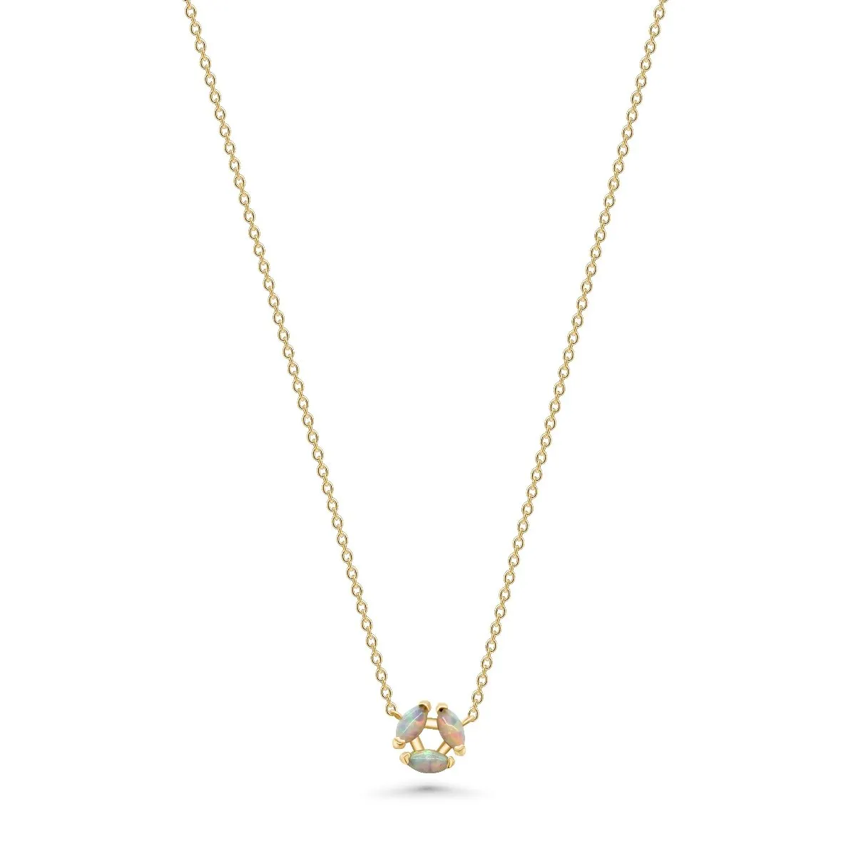 Opal Triangle Necklace