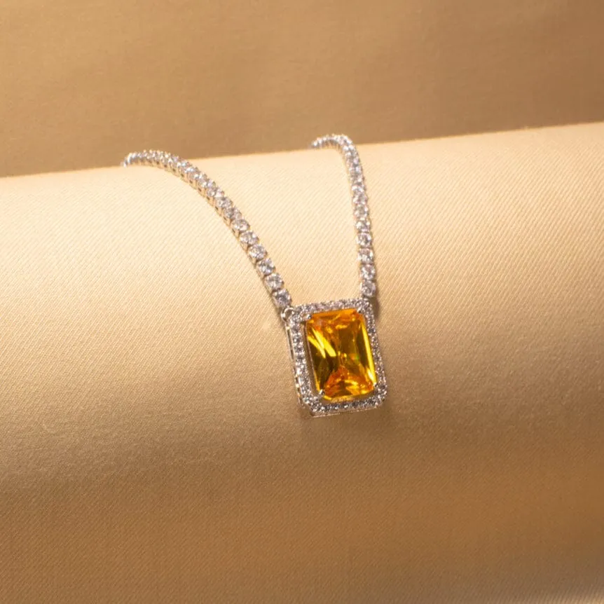 Sally Yellow Pendant Set