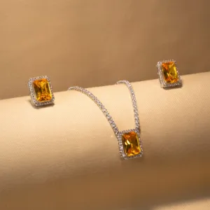 Sally Yellow Pendant Set