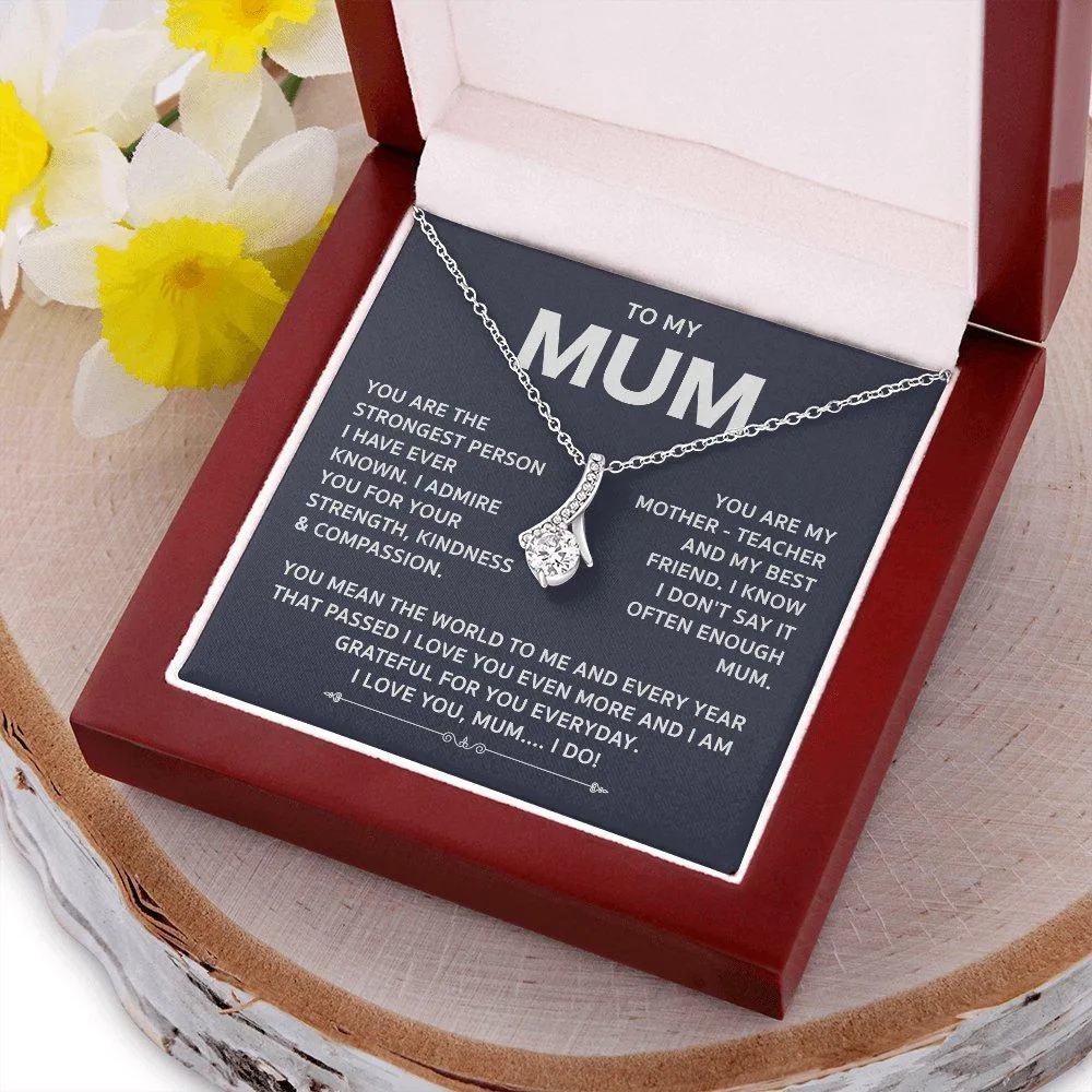 To My Mum-Silver Alluring Necklace-Mother Necklace