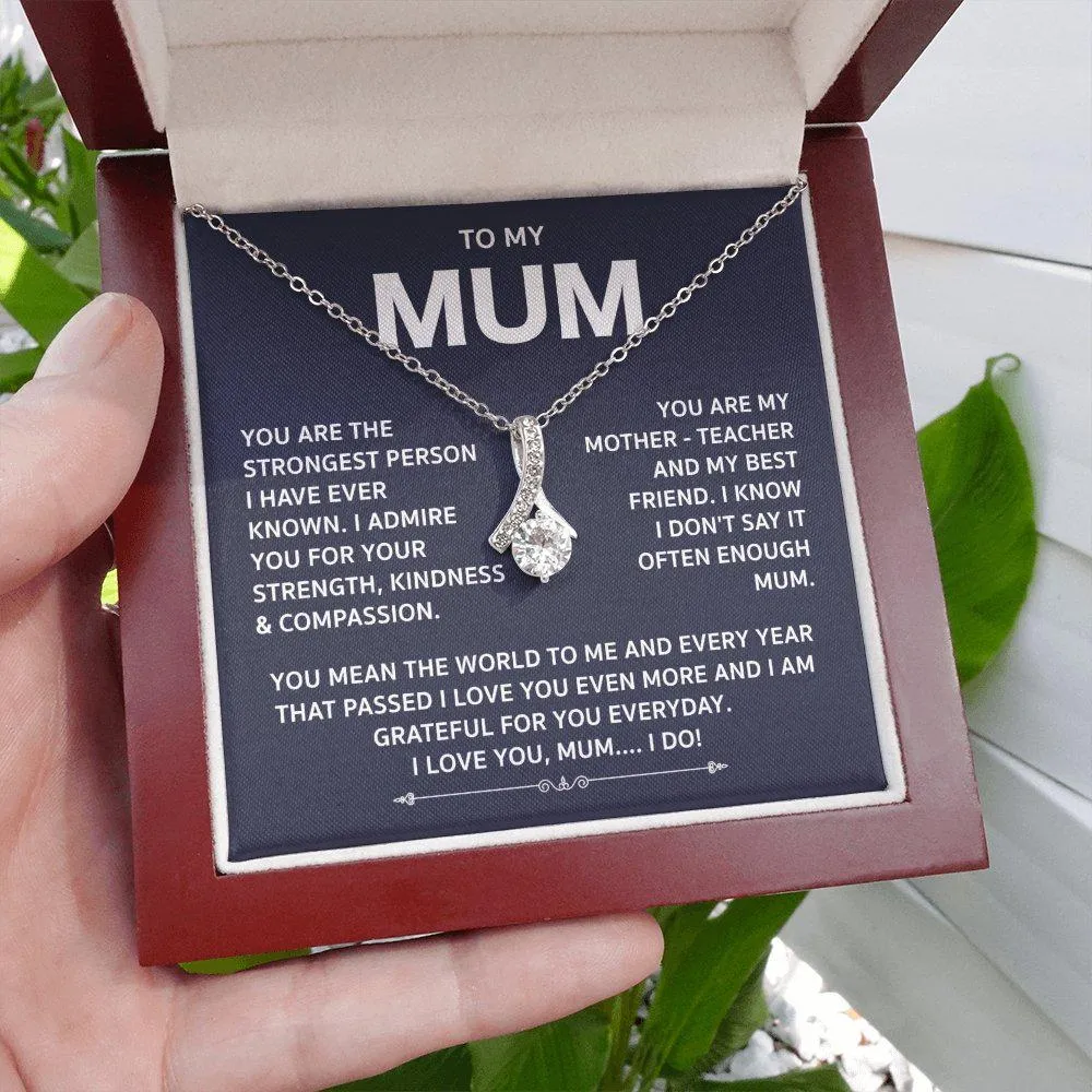 To My Mum-Silver Alluring Necklace-Mother Necklace