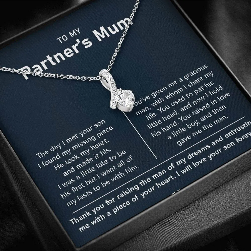 To My Partner's Mum-Alluring Necklace-Silver