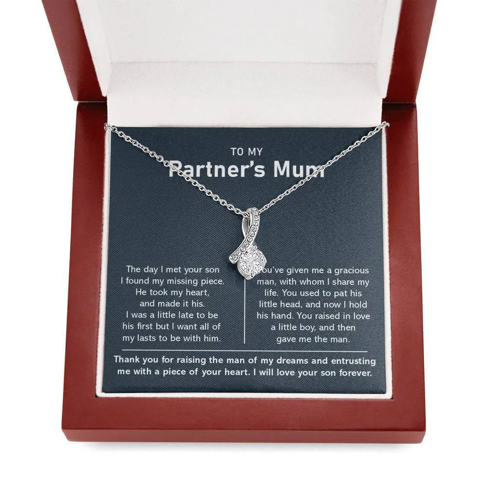 To My Partner's Mum-Alluring Necklace-Silver