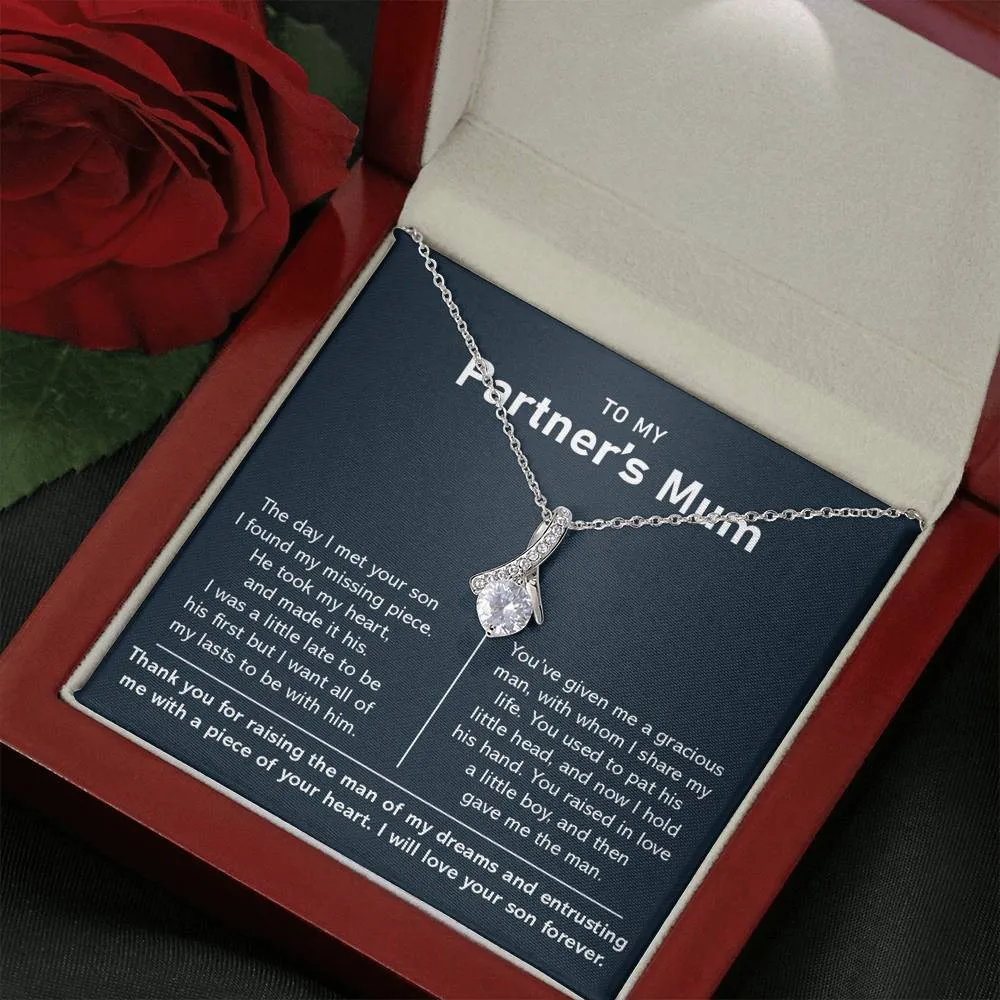 To My Partner's Mum-Alluring Necklace-Silver